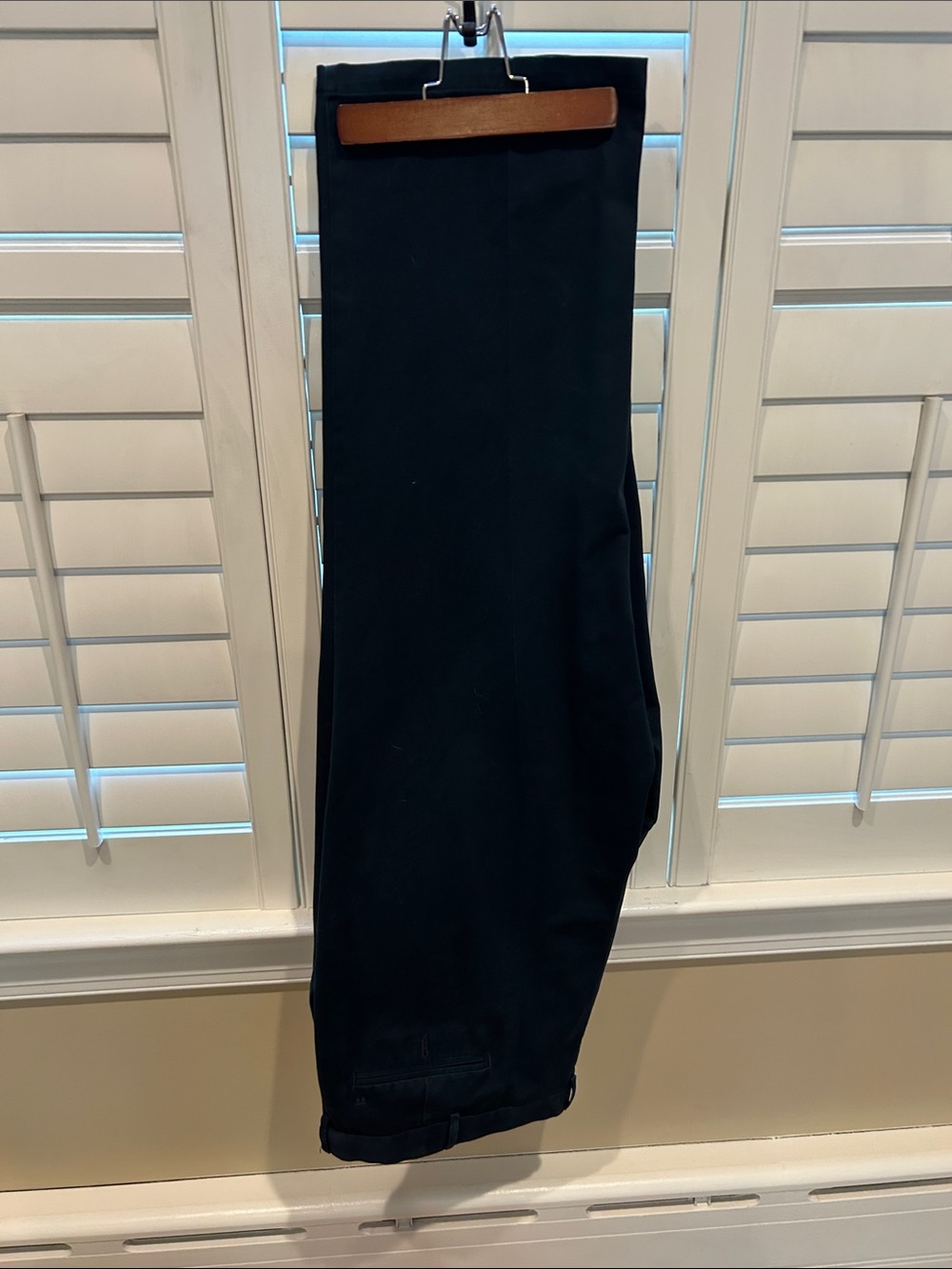 Haggar Classic Navy Straight-Leg Pants 46x30
